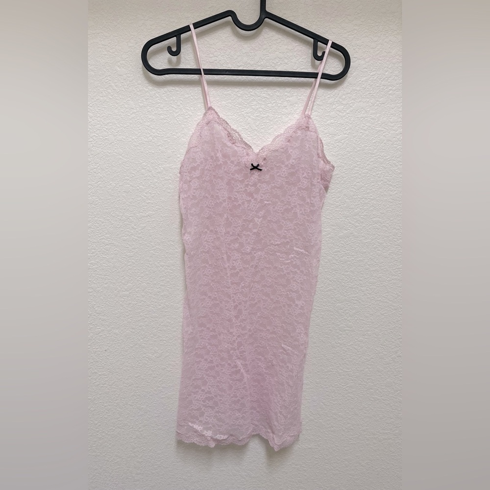 VICTORIA’S SECRET Soft Pink Lace Slip Lingerie